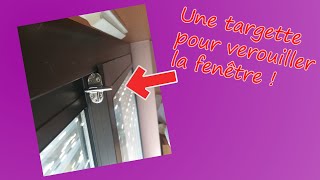 COMMENT SECURISER UNE FENETRE COULISSANTE   BDQ11 [upl. by Hach384]