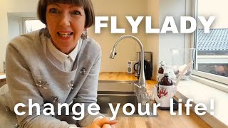 Flylady Cleaning System START Babysteps 1 of 31 Shine Your sink [upl. by Atinehc764]