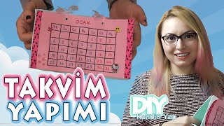 Kendin Yap Masa Üstü Takvim Yapımı \ DIY Calender [upl. by Yenduhc]