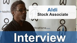 Aldi Interview  Stock Associate [upl. by Farr]