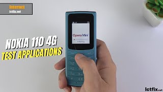 Nokia 110 4G test full Applications  Camera Internet Message Recorder FM Radio and More [upl. by Olympia]