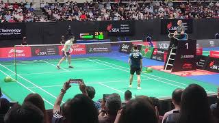 Singapore Open 2022 Loh Kean Yew SGP vs Li Shi Feng CHN 44 [upl. by Anniroc711]