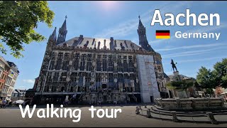 Aachen Germany  Walking Tour 4k Ultra HD60fps [upl. by Lednyk842]