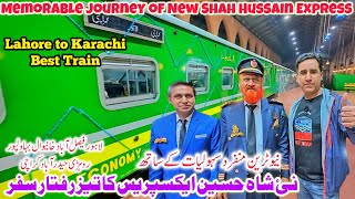 Lahore to Karachi Memorable Travel of Shah Hussain Express  Best Economy Class Train [upl. by Elatsyrc]