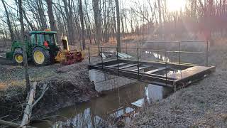 bridge build in the woods start to finish plus cost in 4 minutes [upl. by Oicor]