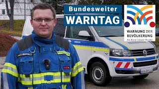 Morgen ist bundesweiter Warntag Probealarm am 08122022 [upl. by Goodrich297]