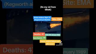 British midland flight 92 AKA kegworth air disaster [upl. by Etirugram931]