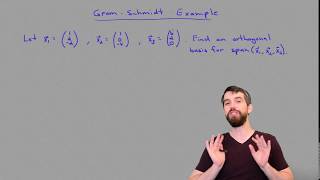 Full example using GramSchmidt [upl. by Marin338]