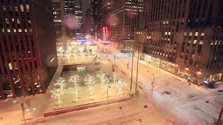 Timelapse Storm Dumps Record Snow on New York City [upl. by Cornel928]