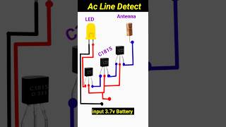 Ac line detector circuit Using c1815 transistor shortvideo circuit [upl. by Karrah]