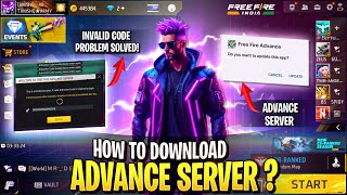 How To Download amp Open Advance Server Free Fire  Ob45 Advance Server Download Link  Advance Server [upl. by Melinde399]