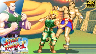 Super Street Fighter II  Guile Arcade  1993 4K 60FPS [upl. by Yhprum]