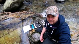 Scotland Tyndrum gold panning April 2019 [upl. by Vachil309]