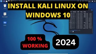 How To Install Kali Linux On Windows 10  Kali Linux 2024 [upl. by Enitsyrk]