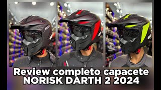 UNBOXING CAPACETE NORISK 2024 DARTH 2 review completo norisk darth capacetes [upl. by Ahsiuqal839]