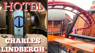 Phantasialand Hotel Charles Lindbergh amp Cabin Tour  INCREDIBLE Roller Coaster Views [upl. by Ultann]