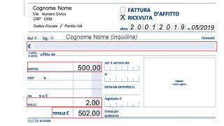 Tutorials compilazione ricevuta daffitto [upl. by Aihsat]