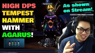 INSANE DPS  Dauntless Tempest Agarus Hammer Build for End Game  Patch 1104 [upl. by Arev743]