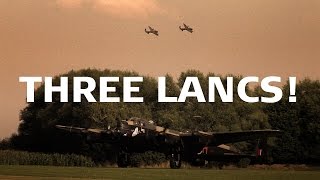 Three Lancasters Meet at East Kirkby 2014 [upl. by Haizek]