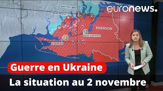 Guerre en Ukraine  la situation au 2 novembre cartes à lappui [upl. by Ahsikyw]