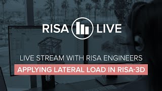 RISA Live  Applying Lateral Loads in RISA3D [upl. by Harelda]