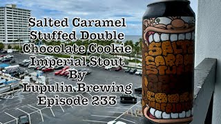 Salted Caramel Stuffed Double Chocolate Cookie Imperial Stout Lupulin Brewing  Episode 234 [upl. by Ciccia418]