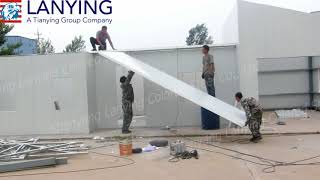 EPS panel prefabricated house installation demo [upl. by Lisk950]