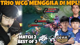 TRIO WCG SANG JUARA DUNIA NGERI BGT OI MAINNYA EVOS VS DEWA MATCH 2 [upl. by Camel860]