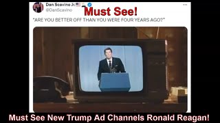 Must See New Trump Ad Channels Ronald Reagan [upl. by Venterea735]