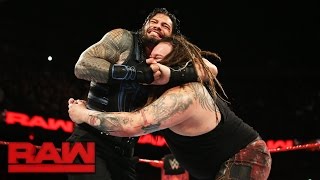 Roman Reigns vs Bray Wyatt Raw May 22 2017 [upl. by Dacia]