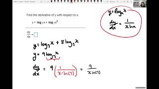 Derivative of Exponentials and Logarithms that are Not Base e [upl. by Herrera]