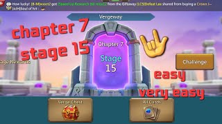 lords mobile vergeway chapter 7 stage 15 [upl. by Cade]