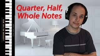 Quarter Notes Half Notes Whole Notes and C Position  Learn How to Play Piano 5 For Beginners [upl. by Vivienne]