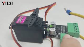 YIDI How to use test 180 degree servo motor SG90 MG90S MG945 MG946R MG995 MG996R [upl. by Notsej]