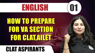 English 01  How To Prepare for VA Section For CLAT AILET  CLAT [upl. by Rosane]