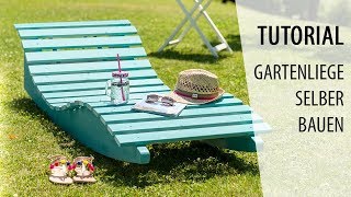 Gartenliege selber bauen und streichen  Tutorial  WAGNER [upl. by Okime]