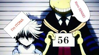 Classroom assassination Blood vs Blood Itona v Koro sensei FULL FIGHT [upl. by Seys]