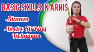 Arnis Basic Skills Stances and Striking Techniques  Arnis Demonstration  Learning Time [upl. by Oniliuqnart]