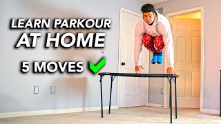 Learn 5 Easy Parkour Tricks  Inside The House ASAP [upl. by Ecnal]