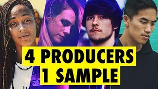 4 PRODUCERS FLIP THE SAME SAMPLE feat Virtual Riot Bad Snacks Sarah the Illstrumentalist [upl. by Aneev]