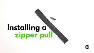 How to Install a Zipper Slider [upl. by Nilyak214]