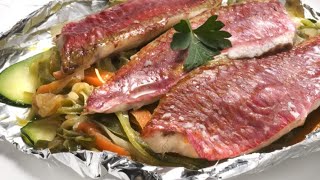 Receta de papillote de salmonetes  Karlos Arguiñano [upl. by Portingale693]