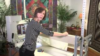 Innova Quilting Tutorial Loading Your Quilt Back with Pins [upl. by Nnayrb439]