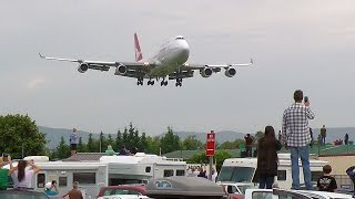 Qantas 747 Landing at Wollongong Airport VHOJA [upl. by Daggett]