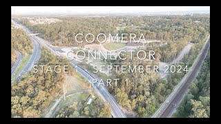 Coomera Connector Stage 1  September 2024  Drone 4k Part 1 [upl. by Lovmilla]