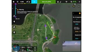 DJI GO – Intelligent Flight Mode Waypoints [upl. by Pachton73]