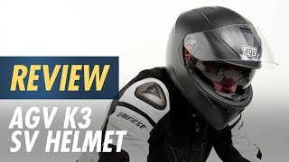 AGV K3 SV Helmet Review at CycleGearcom [upl. by Aeirdna]