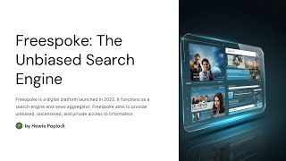 Freespoke The Unbiased Search Engine [upl. by Herbie95]