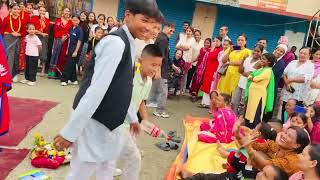 Funny Dance Deusi Bhailo 2081  Tihar program [upl. by Haynes]