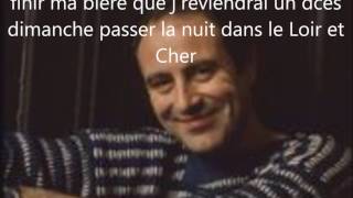 Michel Delpech  Le Loir et Cher Lyrics [upl. by Ajani]